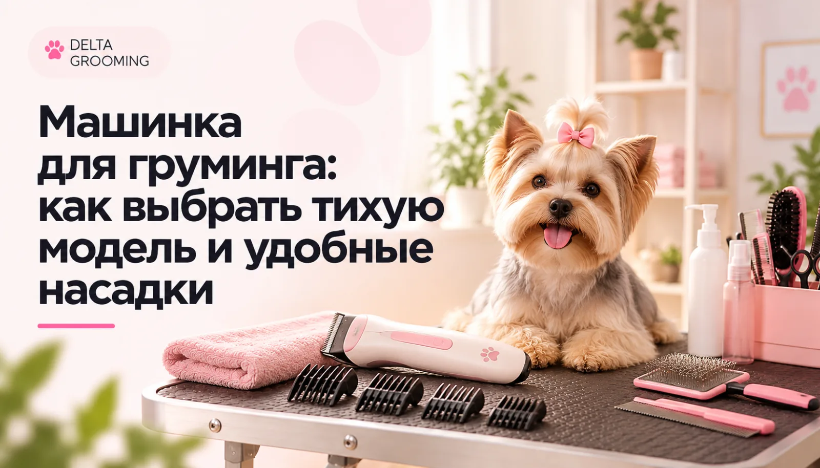 Машинка для груминга: как выбрать тихую модель и удобные насадки — DELTA GROOMING