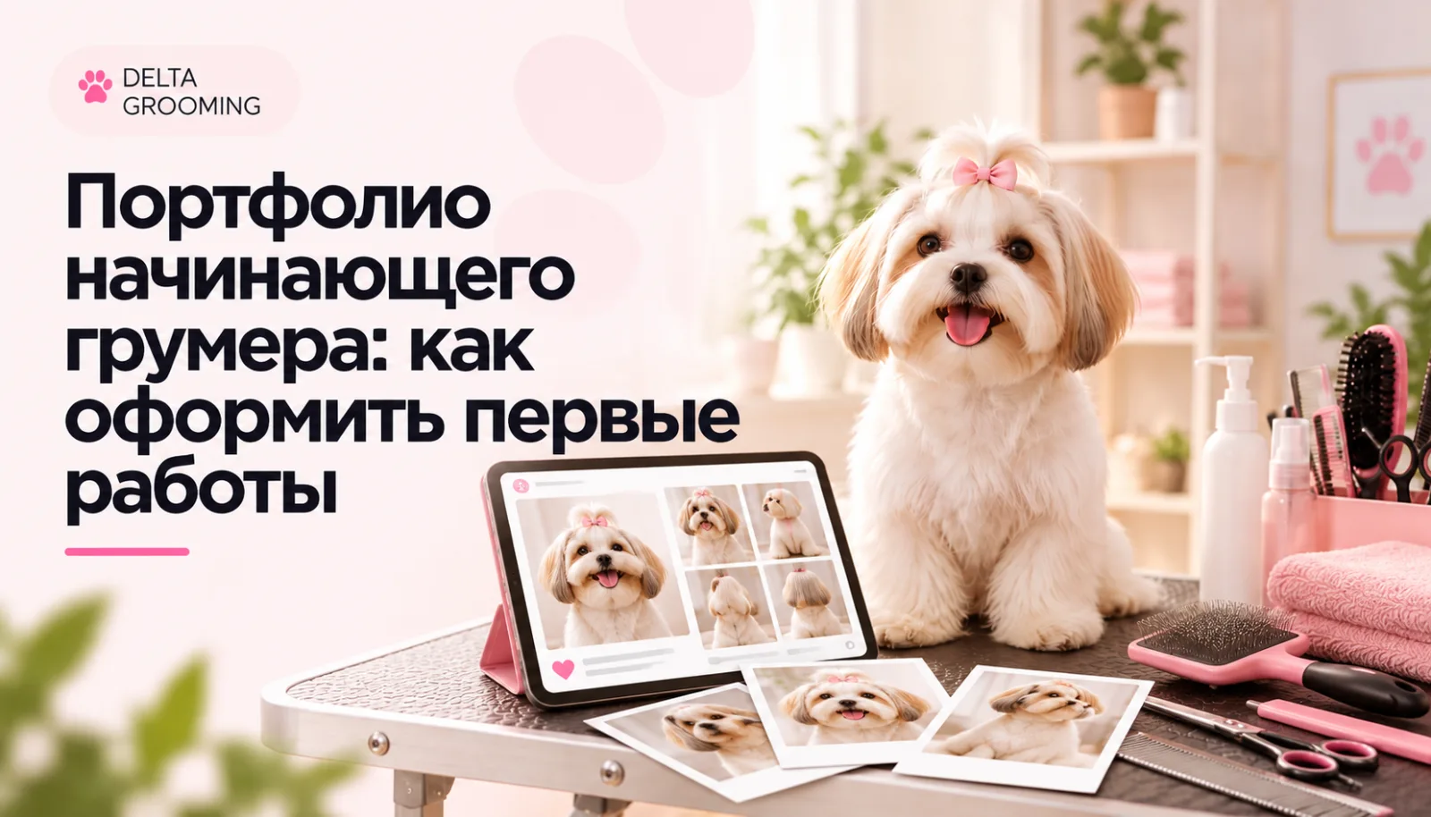 Портфолио начинающего грумера: как оформить первые работы — DELTA GROOMING