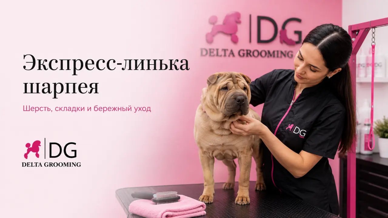 Экспресс-линька шарпея в DELTA GROOMING Бендеры