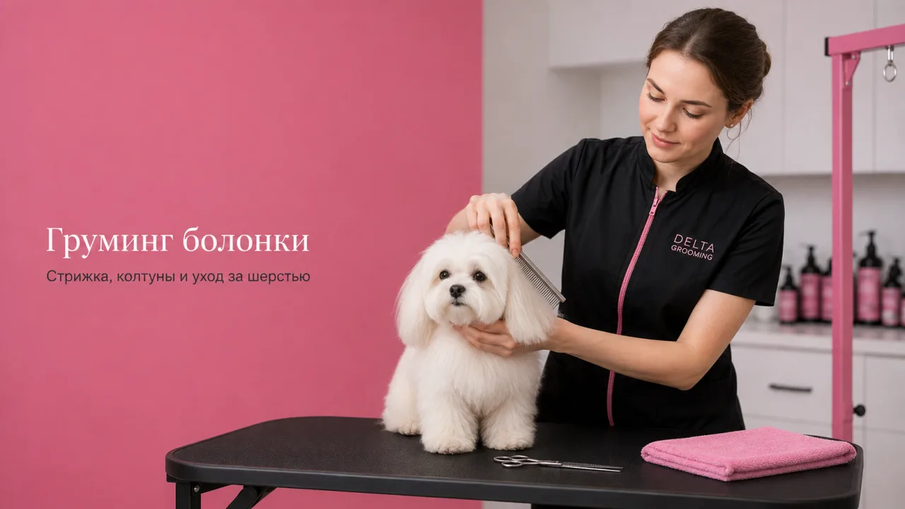 Стрижка болонки в груминг-салоне DELTA GROOMING Бендеры