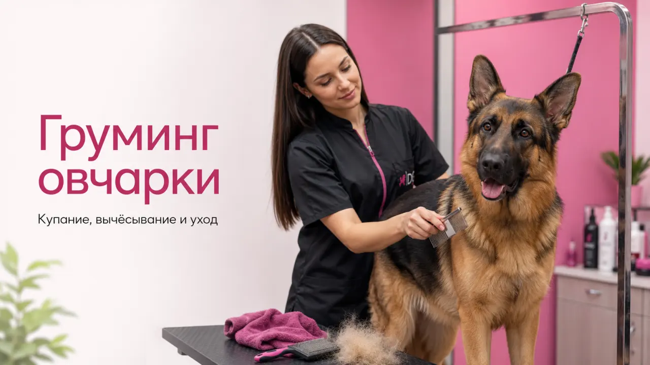 Обложка статьи груминг овчарки купание вычёсывание и уход DELTA GROOMING Бендеры