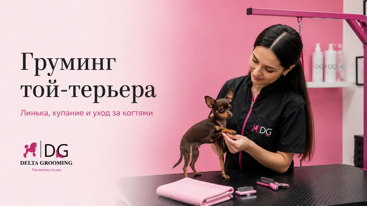 Груминг той-терьера в DELTA GROOMING Бендеры
