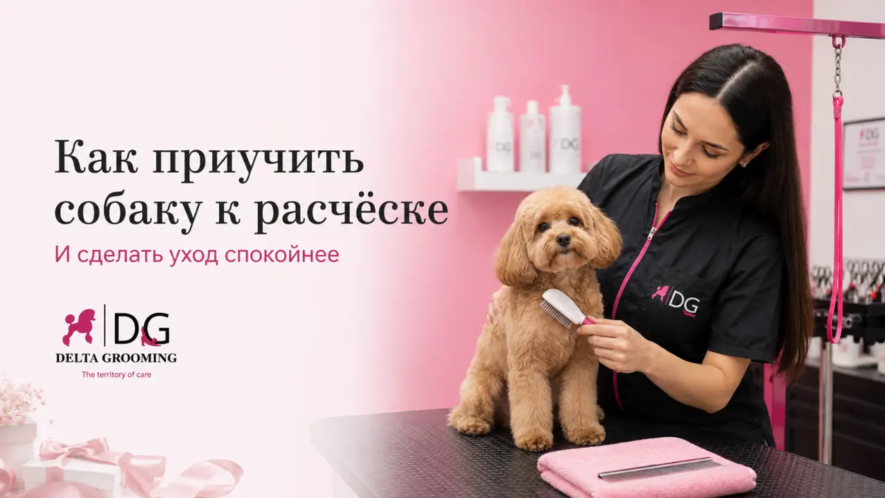 Как приучить собаку к расчёске DELTA GROOMING