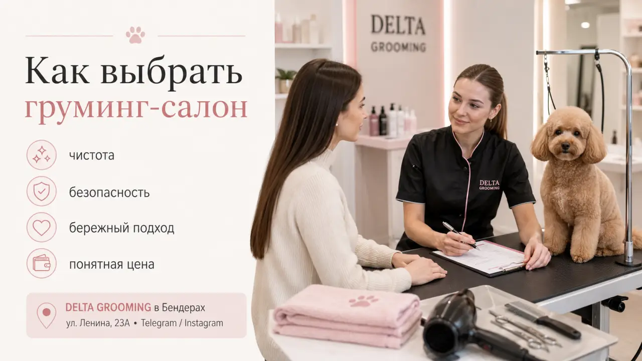 Обложка статьи как выбрать груминг-салон в Бендерах DELTA GROOMING