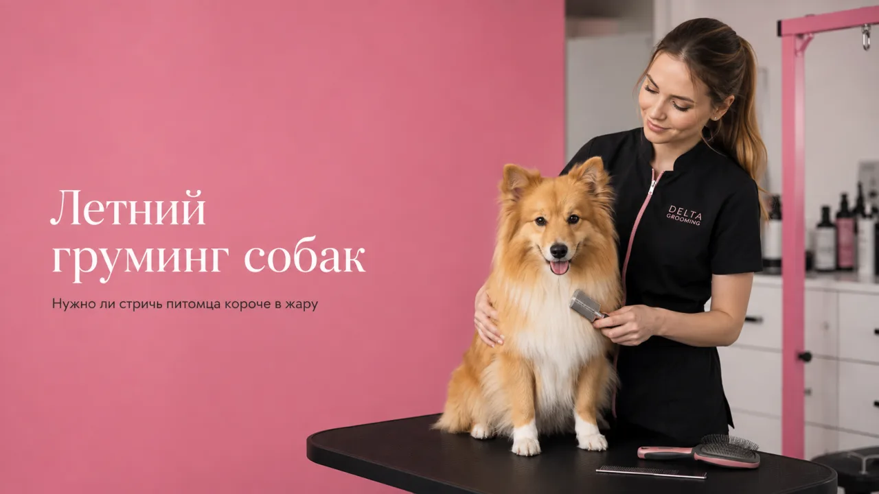 Летний груминг собаки в салоне DELTA GROOMING Бендеры