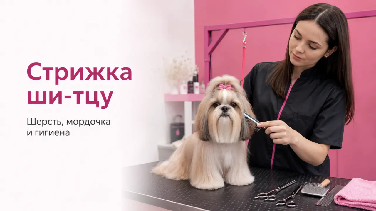 Обложка статьи стрижка ши-тцу груминг и уход за шерстью DELTA GROOMING Бендеры